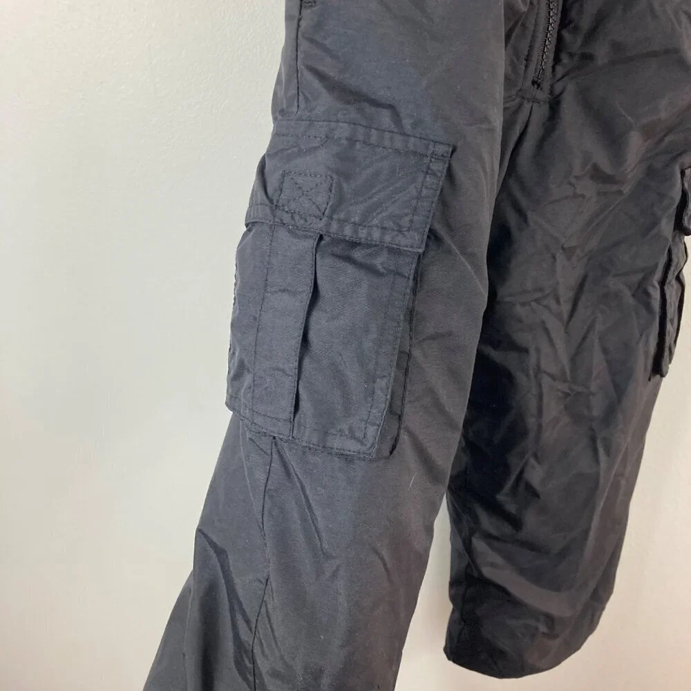 Kids Osh Kosh Bgosh Snow Bib Insulated Adjustable Overalls Pants Black‎ 4